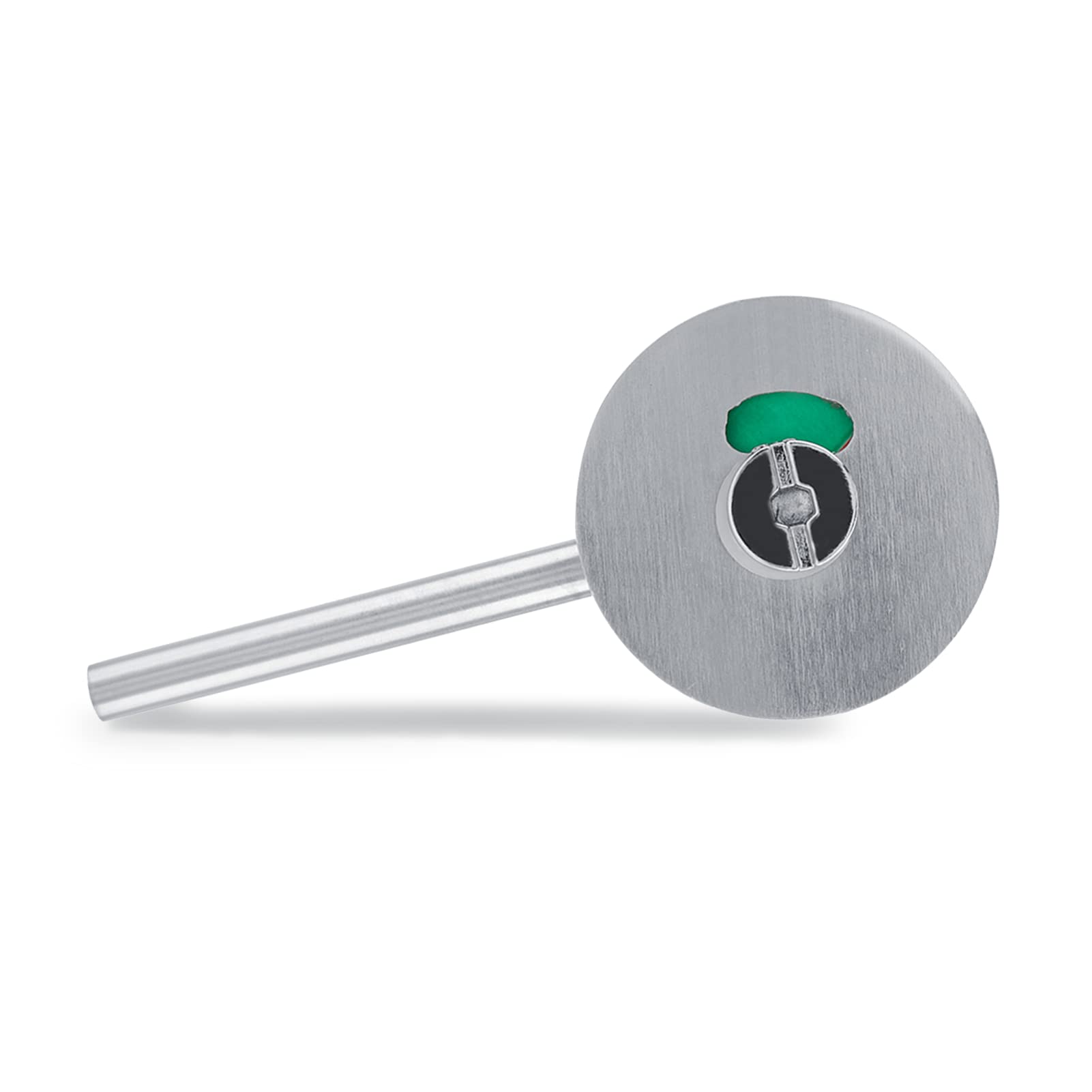 Indicator Door Lock, Zinc Alloy Toilet Bathroom Lock Vacant/Engaged Chrome Latch Indicating, Door Lock Bolt Vacant Engaged Privacy Indicator Lock for Public Toilet Restroom