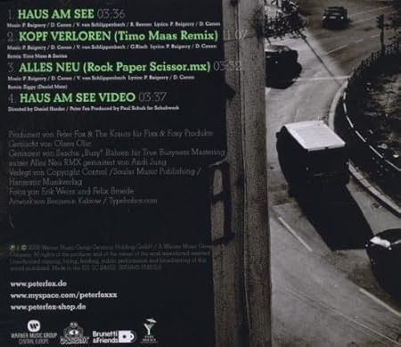 Peter Fox Haus Am See Amazon Com Music