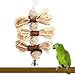 NNDA CO Pet Parrot Lovely Chewing Toy Bird Bites Swing Hanging Loofah Vine Balls Toys