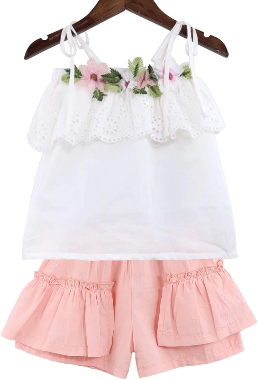 2pcs Toddler Baby Girls T-Shirt Dress+Jeans Pants Clothes Outfits Set