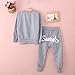 CANIS Kids Girls Baby Toddler Tracksuit Outfit Heart Pullover Long Sleeve Top Sweatshirt Pants