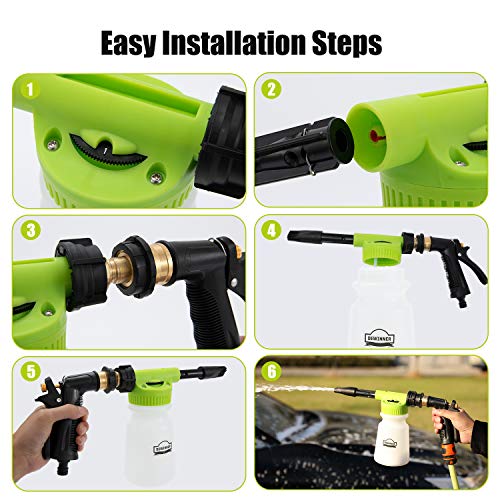 Car Wash Foam Canon, DEWINNER Foam Blaster, Quick Release Soap Washer