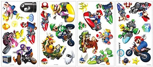 Super Mario Brothers Wall Stickers Nintendo Wii Game Room Decor Decals (Mario 4)