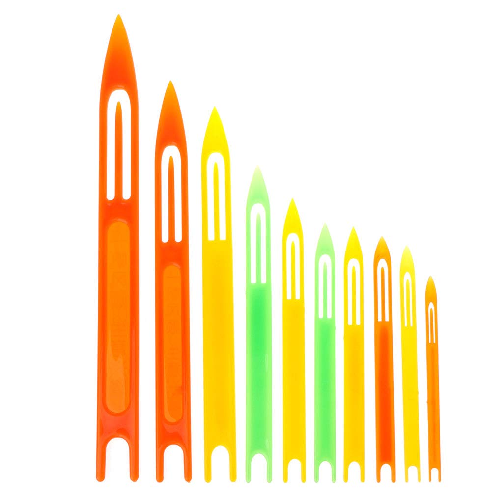 SUCHUANGUANG 10Pcs Mending Weaving Fishing Net Needle Netting Needle Shuttles Fishing Netting Needle Repair Net Line Plastic Shuttles