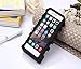Inspirationc® iPhone 6 Plus Case,3D PINK big letters Silicone Case for Apple iPhone 6 Plus 5.5 inch--Black