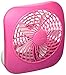 O2COOL Treva 5 Inch Battery Powered Fan Portable Desk Fan 2 Cooling Speeds with Compact Folding & Tilt Design Cubicle Accessories Small Portable (Raspberry)
