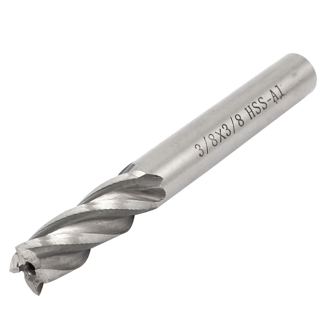 Sourcingmap® 3/8" x 3/8" HSS 4 Flutes Straight Shank End Mill Cutter 70mm
