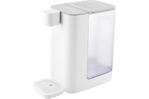 JDCEREN Instant Hot Water Dispenser, Countertop Water Warmer with 5 Dispensing Temperatures and Luminous Light, 3L Electric Water Boiler Maker for Tea, Coffee (White)