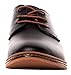 Serene Mens Classic Leather Soft Lace-Up Plain toe Sneakers Shoes Casual Oxfords (6.5 D(M)US, black)