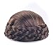 Synthetic Hair Chignon Bun Donut Braided Hairpieces Scrunchie Clip in Hair Bun Extensions Straight Updo for Wedding Party Costume Women Beauty 6Colors avilable (Dark Brown/Auburn Brown)thumb 2