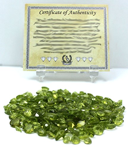75 Carat Peridot Natural Loose Gemstones Wholesale Lot w/ Beverly Oaks LLC Exclusive Certificate of Authenticity