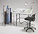 Alvin, Swing-Arm Lamp, Spring-balanced for Drafting Lamp Combination, 100 WATT - Black