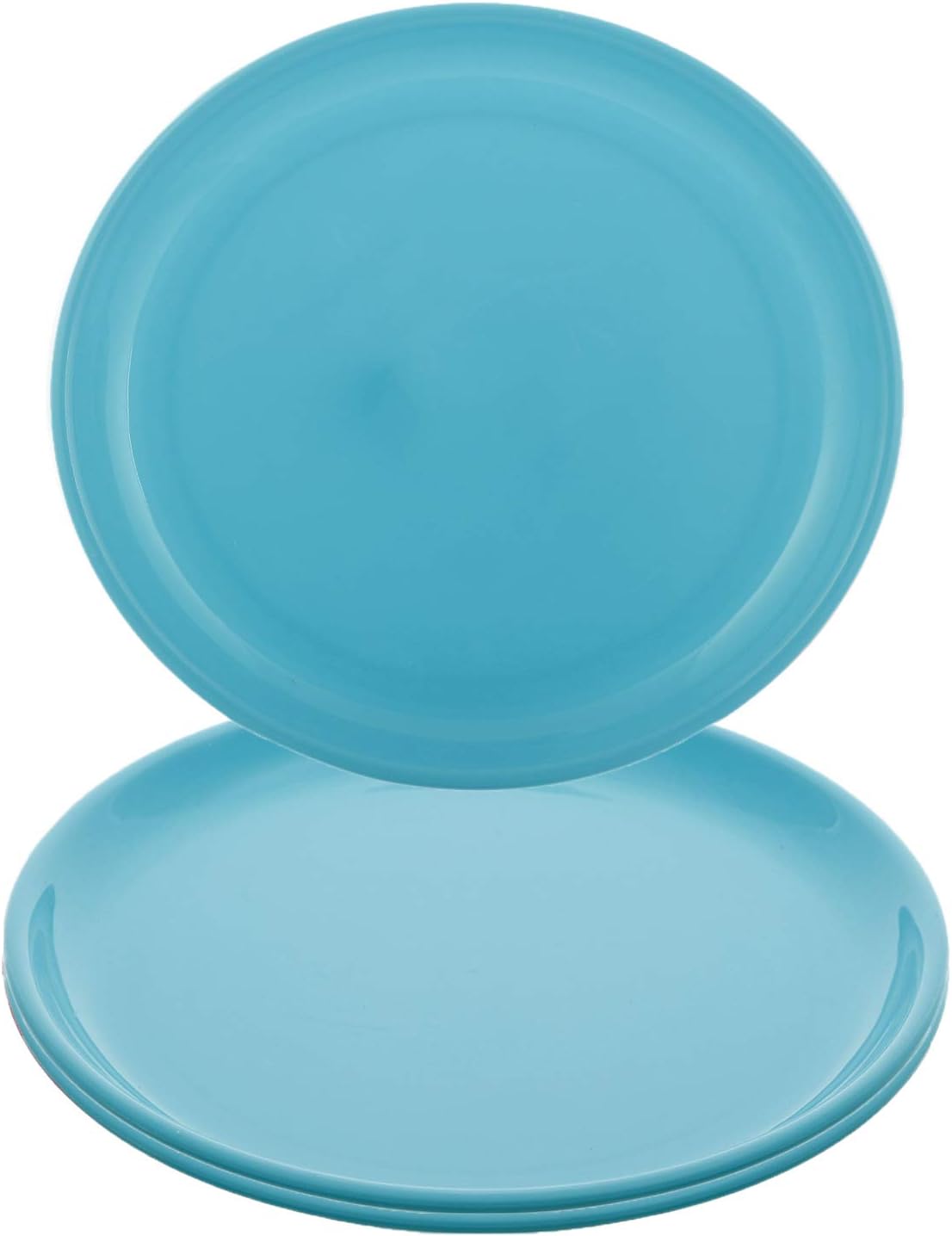 Kuber Industries Small Round 3 Pieces Unbreakable Plastic Microwave