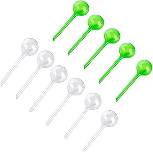 CoscosX 11 Pcs Clear Automatic Watering Bulbs Watering Globes Device Plastic Balls for Plants Vacation Houseplant Plant Pot Garden Waterer Flower Water Drip Irrigationdevice Self Watering System