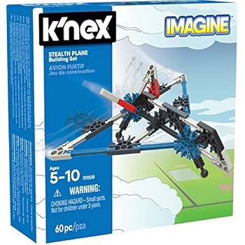 K'NEX - Stealth Plane Building Set60 PiecesFor Ages 5+ Construction Education Toy