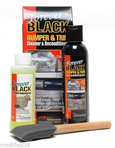 Forever Black 010 Kit Trim Molding Fender & Bumper Dye Complete Kit