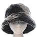 Women's Ladies One Size up to 57cm Reversible Faux Fur and Microfleece Hat