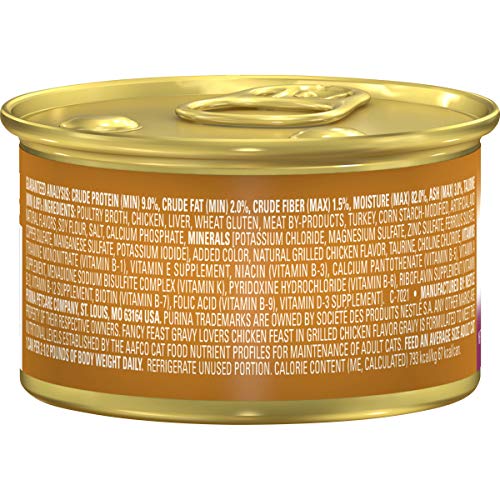 FANCY FEAST GRAVY LOVERS WET CAT FOOD, CHICKEN, 3 OZ CAN