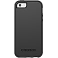 OtterBox iPhone SE (1st gen - 2016) and iPhone 5/5s Symmetry Series Case - 2016 and iPhone 5/5s - Black, Ultra-Sleek, Wireless Charging Compatible, Raised Edges Protect Camera & Screen