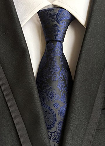 WeiShang Lot 6 PCS Classic Men's 100% Silk Tie Necktie Woven JACQUARD Neck Ties, Style 9, Medium - Thumbnail 7