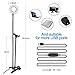 Selfie Ring Light, Keliiyo Phone Ring Light Cell Phone Holder Stand for Live Stream/Makeup, LED Camera Lighting [3-Light Mode] [10-Level Brightness] with Flexible Arms Compatible with iPhone Android