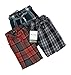 AMERICAN HEAVEN 24/7 Basics Men's 3 Pack Cotton Soft Sleep Lounge Pant Jam Cargo Shorts (Medium, 3 Pack - Plaid Assortment)