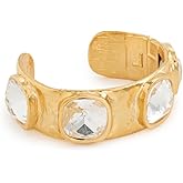 Kenneth Jay Lane Women's Hammered Hinged Cuff Bracelet