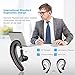 Bluetooth Headset, Samnyte V4.1 Hands Free Bluetooth Earpiece with Microphone Wireless Earbud Car Headphones for Office Driving iPhone Samsung Android