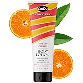ShiKai Very Clean Body Lotion (Fresh Citrus, 8 oz) | Hydrating Skin Moisturizer for Dry Skin | With Niacinamide, Borage Oil, and Vitamin C & E