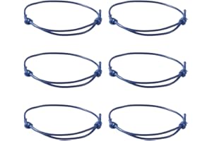 Cheriswelry 50pcs Adjustable Braided Cord Bracelets Making Korean Waxed Polyester Cord Friendship Bracelet String Inner Diameter 40~70mm Midnight Blue for Women Men Jewelry Making Supplies