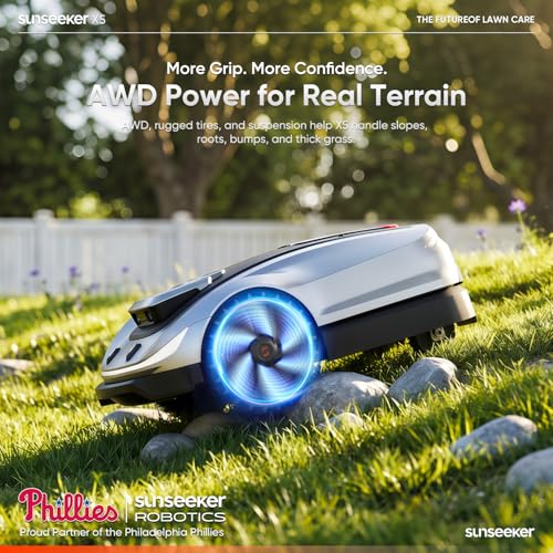 Sunseeker X5 AWD Robot Lawn Mower, RTK, Vision AI, 0.5 Acre, Wire-Free photo 11