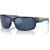 ARNETTE Fastball AN4202 Rectangle Sunglasses for Men | In Rubber Black &amp; Shiny Black. Polarized options available. Bonus kit: cleaning spray, cloth, screwdriver &amp; mirror.