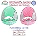 Preself 2020 Newest Baby Safety Solid Float with Stabilizer & UPF 50+ UV Sun Protection Canopy, Mambobaby Non-Inflatable Swim Ring, Infant Swimming Trainer…