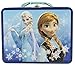 Disney Frozen 3D Design Embossed - Metal Tin Lunchbox (Navy)
