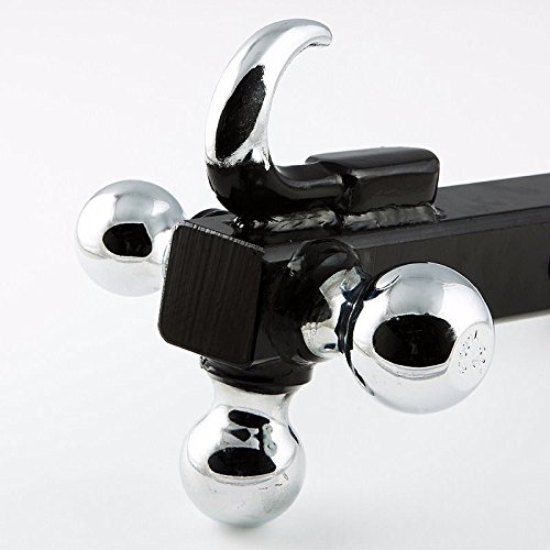 Buy GHP 5/8" Pin Hole 2" Receiver 4" Tow Hook Triple Ball Trailer