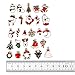 LANBEIDE 52PCS Christmas Charm Pendant for Necklace Bracelet Earrings Enamel Charms for Jewelry Making Crafting Decoration