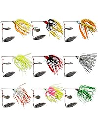NetAngler Fishing Lures 9pcs   5pcs Spinner Bait para Shad Pike Bass Colorado   Willow Blade