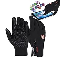 Awakingdemi Cycling Gloves,Cycling Warm Windproof Touchscreen Glove Mittens Fleece in Winter Outdoor Bike Gloves (M)