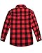 Boys Flannel Shirt Long Sleeve Button Down Plaid Shirt Red Black, 5-6 Years = Tag 130