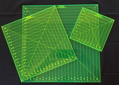 Square Up by Quilting with Charlie, Florescent Yellow (12 1/2" x 12 1/2"")