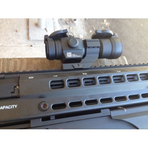HOLOSUN HS406A Tube Red Dot Sight with 30mm Cantilever Weaver Mount - Thumbnail 3