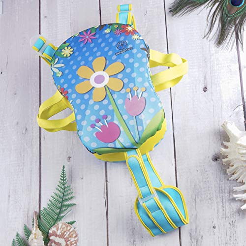 Megartico Kids' Swim Vest Swim Trainer Girls Buoyancy Swimwear Adjustable Safety Strap Boys Removable Swim Chest Float Aid Toddler - Thumbnail 3