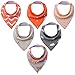 KiddyByte Baby Bandana Drool Bibs - Cute Design for Girls, Super Absorbent 100% Organic Cotton for Drooling Teething and Feeding, Perfect Baby Shower and Newborn Registry Gift Set