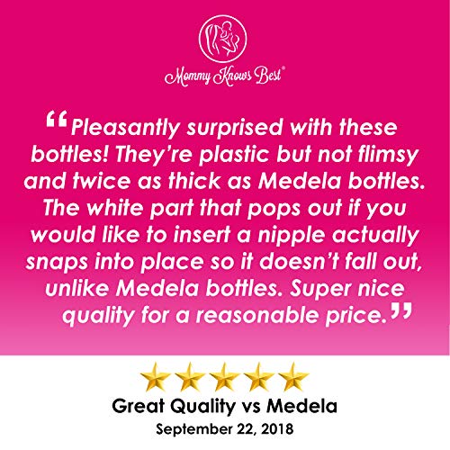 image for Mommy Knows Best Breastmilk Storage Bottles Collection - Set of 6 - 5 