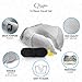 3 Piece Travel Pillow Set By Q Comfort Zone: Memory Foam Neck Cushion, Sleeping Mask And Earplugs, Ergonomic Head Support For Airplane, Car, Train, Bus, Washable Soft Velour, Lightweight And Portable