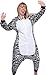 Silver Lilly Adult Pajamas - Plush One Piece Cosplay Animal Costume (Zebra, S)