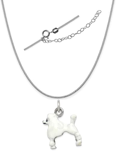 poodle necklace charm