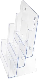 Deflecto 3-Tier 6-Pocket DL Size Portrait Literature Holder