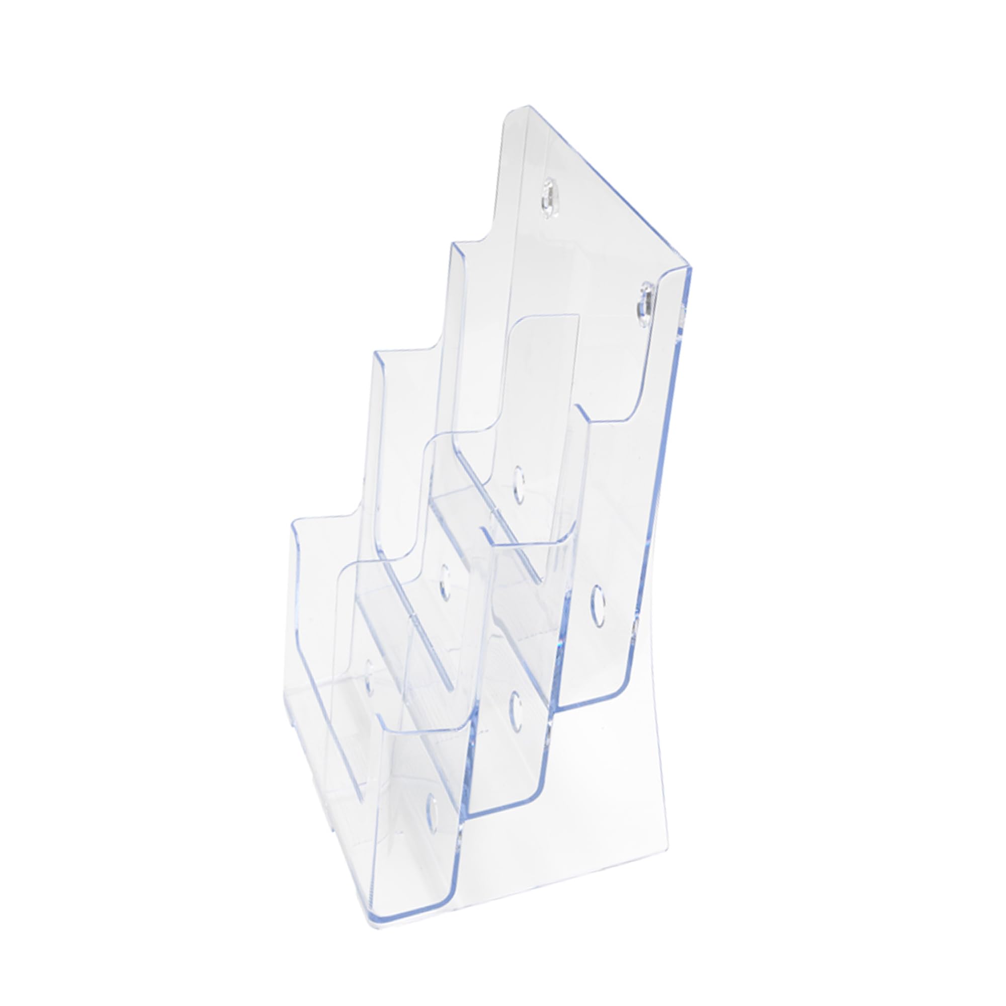 Deflecto Countertop 3 Tier 6 Pocket 1/3 A4 (DL Size) Portrait Multi Tier Literature Holder - Magazine File Holder - Leaflet Holder Wall mounting