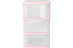 STOBOK Transparent Desktop Storage Box Drawer Type Organizer for Makeup Cosmetics and Office Supplies Clear Plastic Storage C